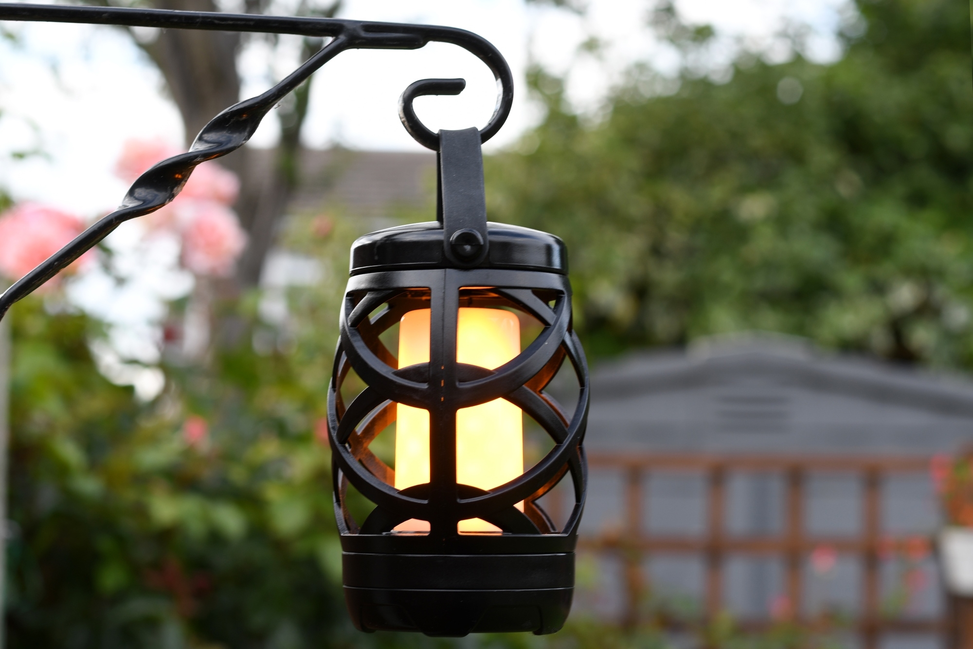 Auraglow Outdoor LED Flamme Licht Hänge Camping Laterne Garten