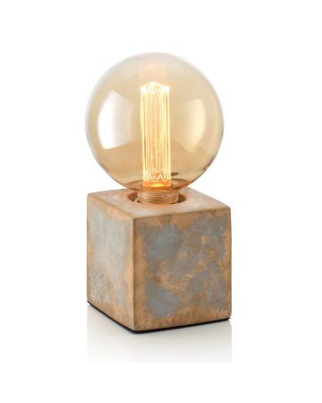 Auraglow Mysa Bronzed Effect Stone Table/Desk Lamp – Multnomah - Table Lamp Only - [Warehouse Deal]