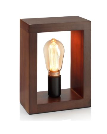Auraglow Mysa Feature Wooden Frame Table/Desk Lamp – Milroy - Table Lamp Only [WAREHOUSE DEAL]