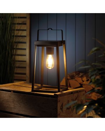 Solar & USB Rechargeable Outdoor Lantern with bulb