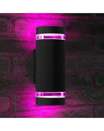 Auraglow Remote Control Colour Changing Up & Down Wall Light - QUEENSBURY 