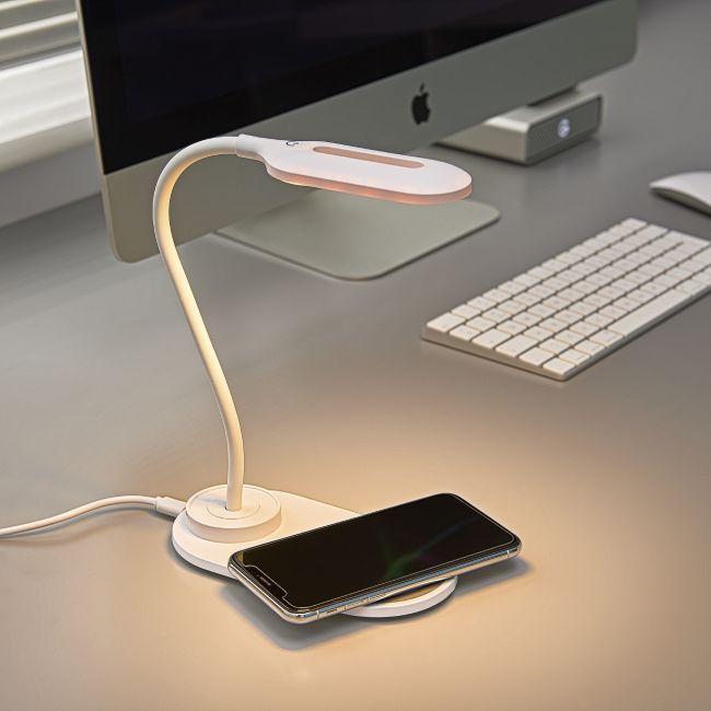 Auraglow Flexible Lamp with 10W Qi Wireless Fast Charger