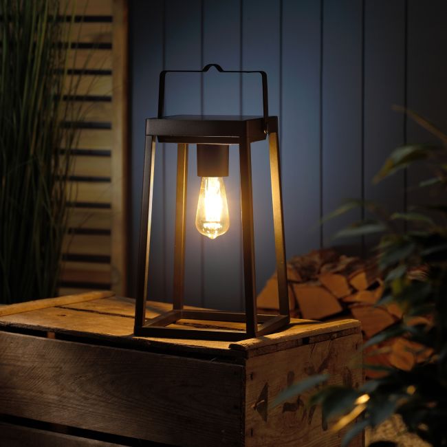 Solar & USB Rechargeable Outdoor Lantern with bulb