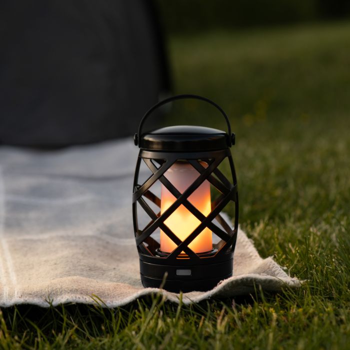 Auraglow Outdoor LED Flame Light Hanging Camping Lantern Garden Table Lamp
