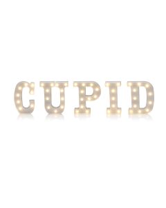 Auraglow LED Valentine's Light Up Letters - CUPID