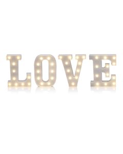 Auraglow LED Valentine's Light Up Letters - LOVE